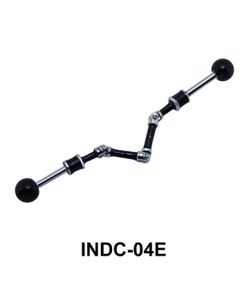 Enamel Twisted Industrial Piercing INDC-04E
