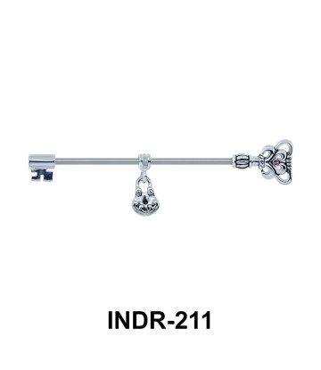 Heart Key Industrial Piercing INDR-211