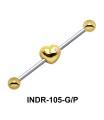 Heart In Industrial Piercing INDR-105