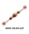Skulls On Industrial Piercing INDR-108