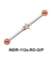 Brass Star Industrial Piercing INDR-112s