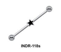 Small Enamel Star Industrial Piercing INDR-118s