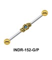 Floral Tribute Industrial Piercing INDR-152