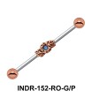 Floral Tribute Industrial Piercing INDR-152