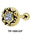 Circular Stamp Shaped Helix Ear Piercing TIP-1000 