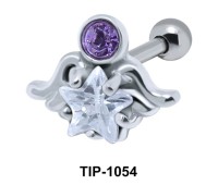 Wavy with Star Shaped Ear Piercing with Star TIP-1054 