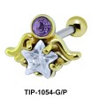 Wavy with Star Shaped Ear Piercing with Star TIP-1054 