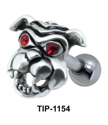 Dog Face Shaped Helix Piercing TIP-1154