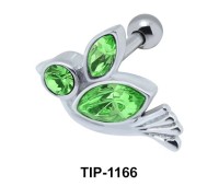 Stone Set Bird Helix Ear Piercing TIP-1166 
