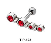 Multiple Stone Helix Piercing TIP-123