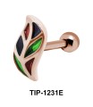 Leaf Shaped Ear Piercing TIP-1231E 