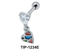 Heart Shaped Ear Piercing TIP-1234E 