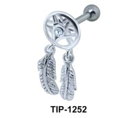 Chandelier and Leaves Design Ear Piercing TIP-1252 