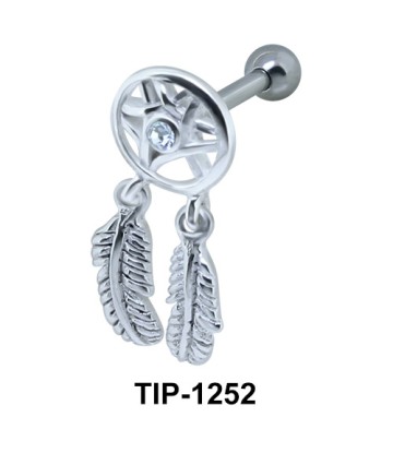 Chandelier and Leaves Design Ear Piercing TIP-1252 