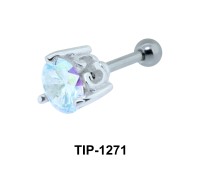 Ear Piercing with Prong Stones TIP-1271
