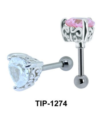 Heart Shaped Ear Piercing TIP-1274 