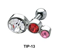 Triple Stones Helix Ear Piercing TIP-13
