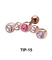 Rhinestone Helix Ear Piercing TIP-15