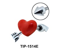 Red Heart Helix Ear Piercing TIP-1514E 