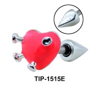 Bagpipe Heart Helix Ear Piercing TIP-1515E 