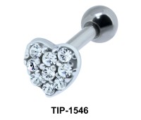 Heart Shaped Ear Piercing TIP-1546 