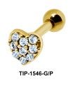 Heart Shaped Ear Piercing TIP-1546 