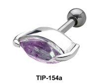 Marquise Stone Helix Ear Piercing TIP-154a