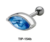 Blue Eye Helix Ear Piercing TIP-154b