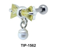 Bow Dangling Pearl Piercing Helix Mix TIP-1562