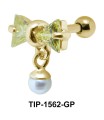 Bow Dangling Pearl Piercing Helix Mix TIP-1562