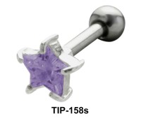 Blue Star Helix Ear Piercing TIP-158s