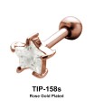 Blue Star Helix Ear Piercing TIP-158s