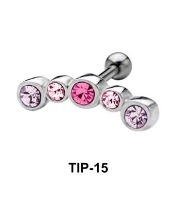 Rhinestone Helix Ear Piercing TIP-15