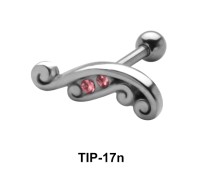 Stone Set Helix Piercing TIP-17n