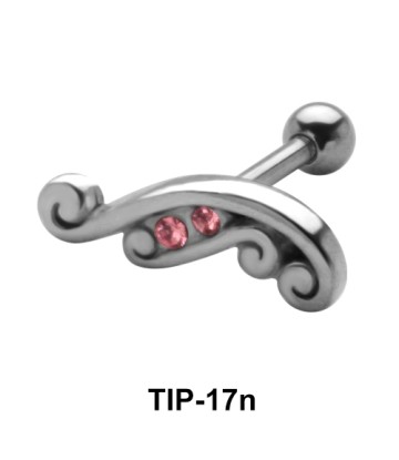 Stone Set Helix Piercing TIP-17n