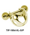 Hearts Upper Ear Piercing TIP-180d-XL