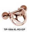 Hearts Upper Ear Piercing TIP-180d-XL