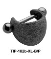 Shimmering Fatty Upper Ear Cartilage Shields TIP-182b-XL