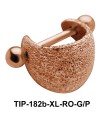 Shimmering Fatty Upper Ear Cartilage Shields TIP-182b-XL