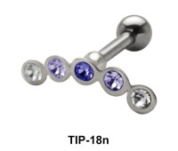 Multi Stone Helix Ear Piercing TIP-18n