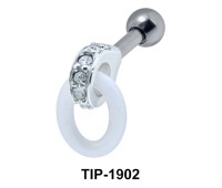Ceramic Ring Helix Piercing TIP-1902
