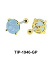 Fancy Color Stone Helix Ear Piercing TIP-1946