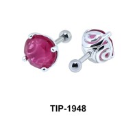 Fancy Color Stone Helix Ear Piercing TIP-1948