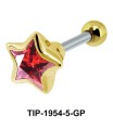 Purple Diamond and Star CZ TIP-1954-5