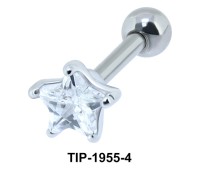 Colorless Diamond and Star CZ TIP-1955-4