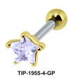 Colorless Diamond and Star CZ TIP-1955-4