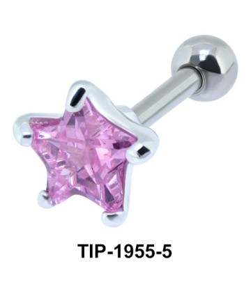 Pink Diamond and Star CZ TIP-1955-5