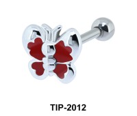 Butterfly with Enamel Color Helix Ear Piercing TIP-2012