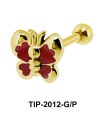 Butterfly with Enamel Color Helix Ear Piercing TIP-2012