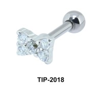 Bow Stone Helix Ear Piercing TIP-2018